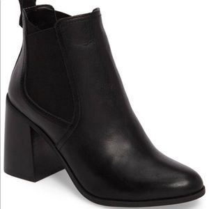 ONE HOUR BP Black Leather Booties